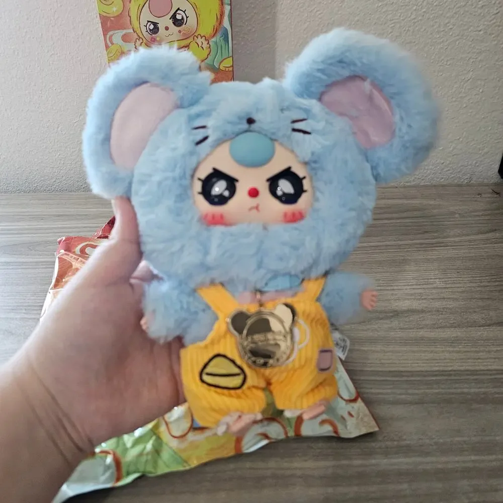 Baby Three Zodiac V2 CONFIRMED BOX SPEACIAL EYES Mouse Blue Plush Pendent